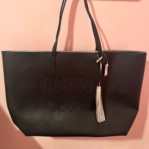 Large black Victoria secret tote